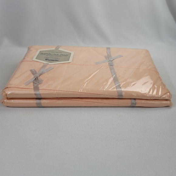 (2) Vtg Wamsutta Supercale Plus Full Flat Sheet - Picture 6 of 12